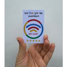 Yorum Kartı Nfc Google Benim Işletmem Yorum ve Puan Kartı Qr ve Pvc