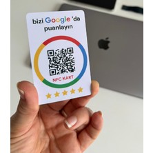 Yorum Kartı Nfc Google Benim Işletmem Yorum ve Puan Kartı Qr ve Pvc