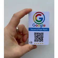 Yorum Kartı Google Benim Işletmem Yorum ve Puan Kartı Nfc Veqr Kart Pvc Yorumlarınızı Hemen Artırın