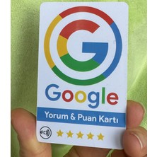 Yorum Kartı Google Benim Işletmem Yorum ve Puan Kartı Nfc Veqr Kart Pvc Yorumlarınızı Hemen Artırın