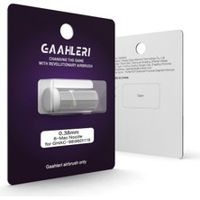 Gaahleri Airbrush Ace Serisi İçin Hızlı Kendiliğinden Merkezlenen Yapıya Sahip 0.38 mm Nozzle