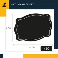 Damga Market 10 Adet Silinebilir Pvc Kara Tahtalar 8 cm x 12 cm