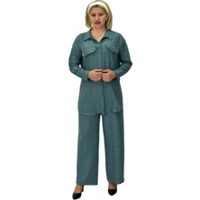 Woow Kadın Ayrobin Ikili Bluz Pantolon Takım BGL-ST03710