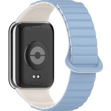 Kupa Xiaomi Mi Band 8 Pro Kordon Parça Çizgili Tasarım Yumuşak Spor Görünüm Strap Kayış