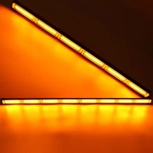 Astraled 12 - 24V  Cob LED Amber Çakar 17 Modlu Off Road LED 90cm