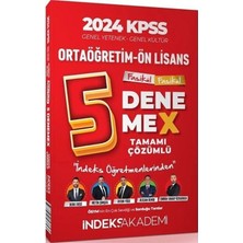 İndeks Akademi Yayıncılık İndeks Akademi 2024 KPSS 2'li Ortaöğretim Ön Lisans 5 Deneme Kitap Seti Tamamı Çözümlü