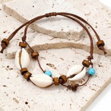 By Song Jewelry Deniz Kabuklu, Turkuaz Doğaltaşlı Halhal