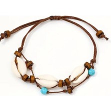 By Song Jewelry Deniz Kabuklu, Turkuaz Doğaltaşlı Halhal