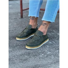 Alfaze Erkek Casual Ayakkabı Haki Topuk Boyu 3 Cm