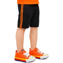 Kiko Kids Tinna Bağcıklı Erkek Bebek Keten Spor Ayakkabı Turuncu