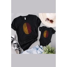 Tshirthane Sarı Kırmızı Parmak İzi Baba Oğul Kız TEK ÜRÜN FİYATIDIR KOMBİN YAPMAK İÇİN EN AZ 2 ADET SEPETE EKLE