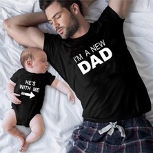 Tshirthane Baba Oğul New Dad Zıbın Tshirt(Tek Ürün Fiyatıdır Kombin Yapmak Için 2 Adet Sepete Ekleyiniz)