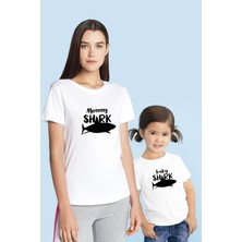 Tshirthane Mommy Shark Baby Shark Anne Çocuk(TEK ÜRÜN FİYATIDIR KOMBİN YAPMAK İÇİN 2 ADET SEPETE EKLEYİNİZ)
