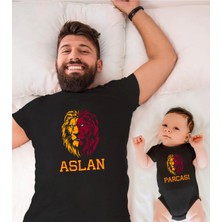 Tshirthane Sarı Kırmızı Aslan Parçası Baba Oğul Kız TEK ÜRÜN FİYATIDIR KOMBİN YAPMAK İÇİN EN AZ 2ADET SEPETE EK