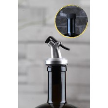 EA Home Concept Rustik Vintage 500 ml Ayçiçek Yağı Sıvıyağ Şişesi Yağdanlık 1 Adet Gümüş Başlık Italy Design