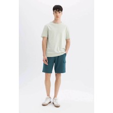 Defacto Erkek T-Shirt Mint Yeşili B7755AX/GN1181