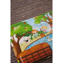 Hoby Games Ahşap 24'Lü Yapboz Piknik Puzzle