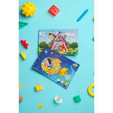 Hoby Games Okul Öncesi Başlangıç Yapboz Sirk Ve Uzaya Yolculuk Ahşap Puzzle Set