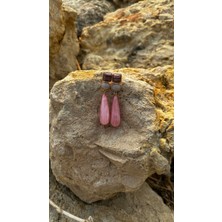 Queen Accessory Pembe Boncuk Küpe