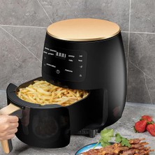 Haitn Çok Işlevli Hava Fritöz Yağsız Sağlık Fritöz Ocak Akıllı Dokunmatik LCD Derin Airfryer Pizza Fritöz (Yurt Dışından)