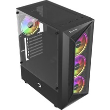 Gamepower Eclipse 4*120MM A-Rgb Fan 500W 80+ Bronze Atx Gaming Kasa