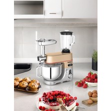 Robx SR50 Döküm Gövde 7 Litre Hamur Yoğurma Kıyma  Erişte Blender Mixer Set