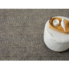 Carpetrium Home Antique Trk Stone - Dört Tarafı Saçaklı Pamuklu Yıkanabilir Kilim