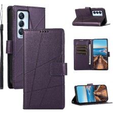 Tecno Camon 18 Primier Darbeye Kickstand Üç Kart Için Flip Case (Yurt Dışından)