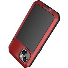 Iphone 14 Için Kılıf Alüminyum Alaşım Metal Kasa Toz Geçirmez Ağır 360 Tam (Yurt Dışından)