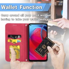 Moto G Stylus 5g Aşk Cüzdan Kılıf Fermuar Kordon Için Kılıf (Yurt Dışından)