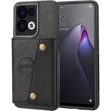 Oppo Reno9 Pro Artı Kart Tutucu Buit Için Cüzdan Durumda Demir Kickstand (Yurt Dışından)