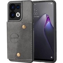 Oppo Reno8 Pro Kart Tutucu Için Cüzdan Kılıf Kickstand Darbeye Koruyucu (Yurt Dışından)