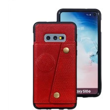 Samsung Galaxy S10 Lite Kickstand Buit Için Cüzdan Kılıf Demir Darbeye (Yurt Dışından)