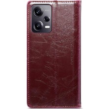 Xiaomi Redmi Not 12 Için Flip Case Pro 5g Kart Tutucu Manyetik Cüzdan Pu (Yurt Dışından)