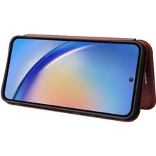 Samsung Galaxy A35 5g Tam Koruma Deri Folio Flip Case (Yurt Dışından)