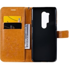 Oneplus 8 Pro Için Flip Case Darbeye Kapak Pu Deri Kart Yuvası ile (Yurt Dışından)