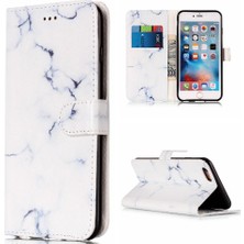 Iphone 6 Için Flip Case/6s Pu Deri Cüzdan Mermer Desen Tam Koruma (Yurt Dışından)