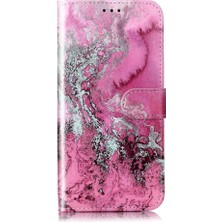 Huawei P10 Tam Koruma Mermer Desen Pu Deri Cüzdan Için Flip Case (Yurt Dışından)