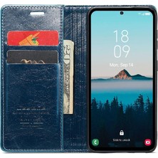 Samsung Galaxy A54 5g Kart Tutucu Kickstand Manyetik Pu Için Flip Case (Yurt Dışından)