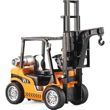 Biruixuan Aydınlatma ve Ses Efekti Geri Çekme Parçaları ile Vinç Asansör Depo Forklift Alaşım Modeli Kaldırılabilir Çocuk Oyuncakları (Yurt Dışından)