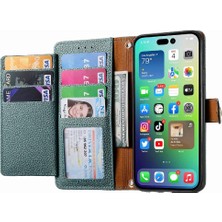 Colorful Shop Iphone 14 Için Kılıf Promax Aşk Deri Kılıf Fermuar Kordon Cüzdan (Yurt Dışından)