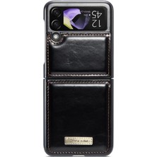 Samsung Galaxy Z Flip 4 Için Flip Case 5g Kickstand Kart Tutucu Retro (Yurt Dışından)