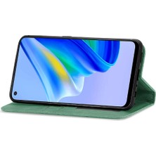 Oppo A95 4g/5g Basit Iş Kordon Fermuar Deri Kılıf (Yurt Dışından)