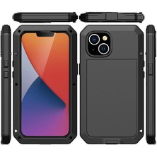 Iphone 14 Için Kılıf Alüminyum Alaşım Metal Kasa Toz Geçirmez Ağır 360 Tam (Yurt Dışından)