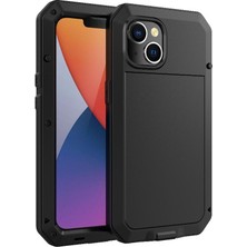 Iphone 14 Için Kılıf Alüminyum Alaşım Metal Kasa Toz Geçirmez Ağır 360 Tam (Yurt Dışından)