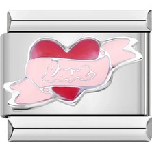 İtalyan Charm Bileklik Italyan Charm Sarılı Kalp