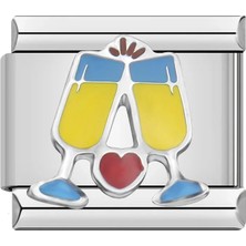 İtalyan Charm Bileklik Italyan Charm Şampanya