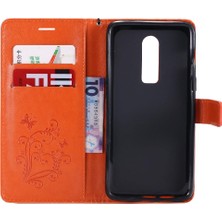 Oneplus 6 Için Flip Case Pu Deri Darbeye Kapak Manyetik Kapak ile (Yurt Dışından)