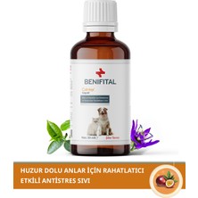 Benifital Calmlex Antistress Likit 50 ml Kedi ve Köpekler Için Rahatlama ve Gevşemeyi Destekleyici Damla