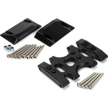 Blueleskyy Lcg Metal Kızak Plakası ve Yan Pedal Kaya Kaydırıcısı 1/10 Rc Paletli Araba Eksenel SCX10 Alt Ağırlık Merkezi Şasi (Yurt Dışından)